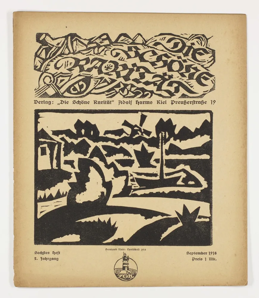 Xilogravura Klein - Landschaft (Die schöne Rarität)