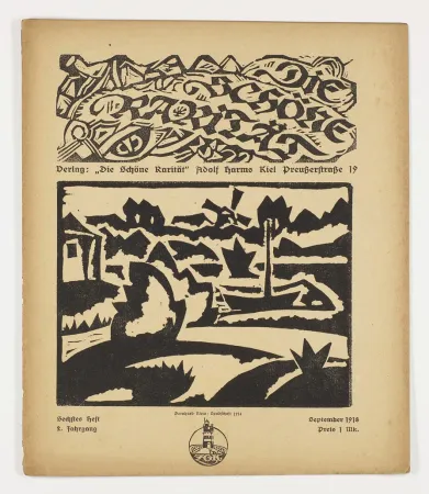 Xilogravura Klein - Landschaft (Die schöne Rarität)