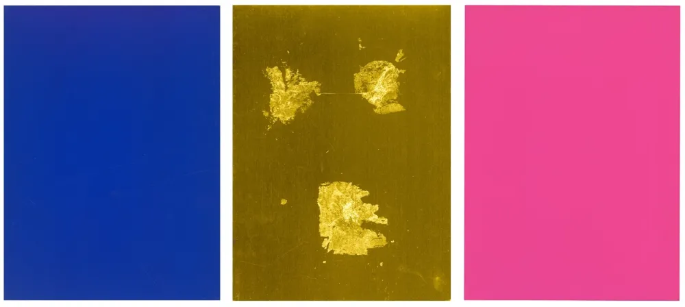 Serigrafia Klein - Monochrome und Feuer (Krefeld Triptych)