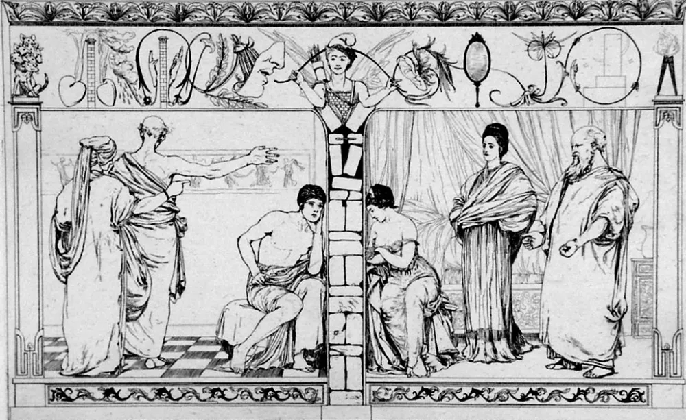 Água-Forte E Água-Tinta Klinger - Piramo e Tisbe I(foglio 2a)