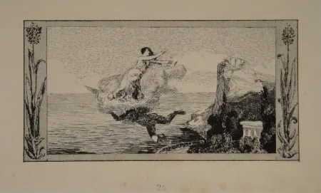 Água-Forte E Água-Tinta Klinger - Zephyrus Psyche wegtragend / Zephyr Carrying Psyche Away
