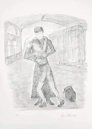 Litografia Klossowski - Mère et fils