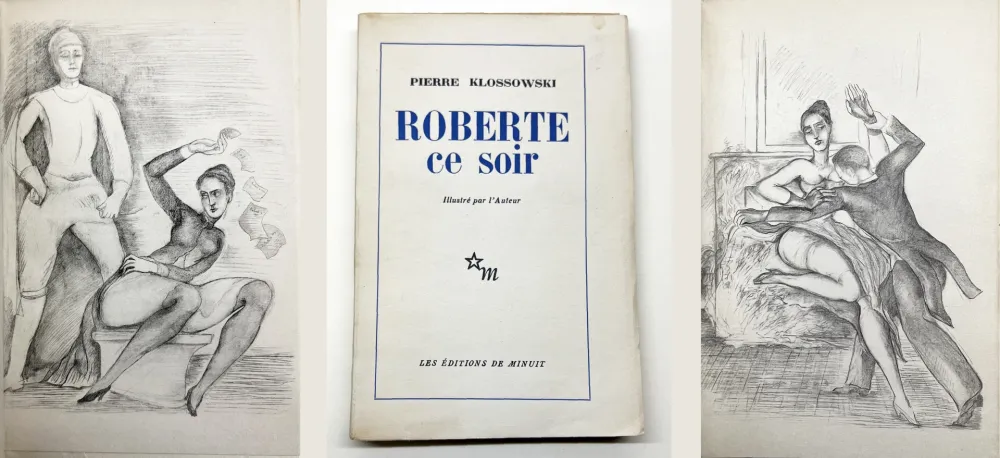 Livro Ilustrado Klossowski - ROBERTE CE SOIR avec quatre dessins hors-texte (1953)