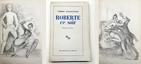 Livro Ilustrado Klossowski - ROBERTE CE SOIR avec quatre dessins hors-texte (1953)
