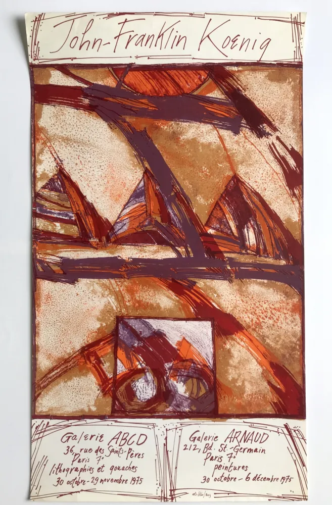 Cartaz Koenig - Galeries ABCD et Arnaud