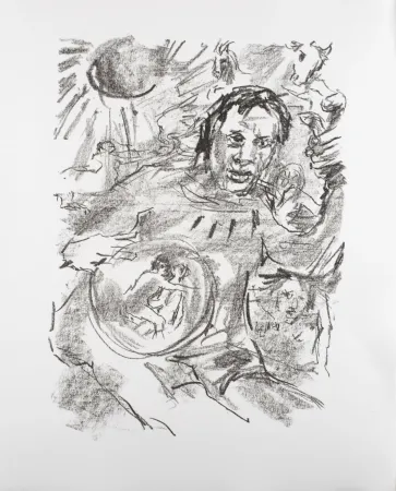 Litografia Kokoschka - Edmund, 1963