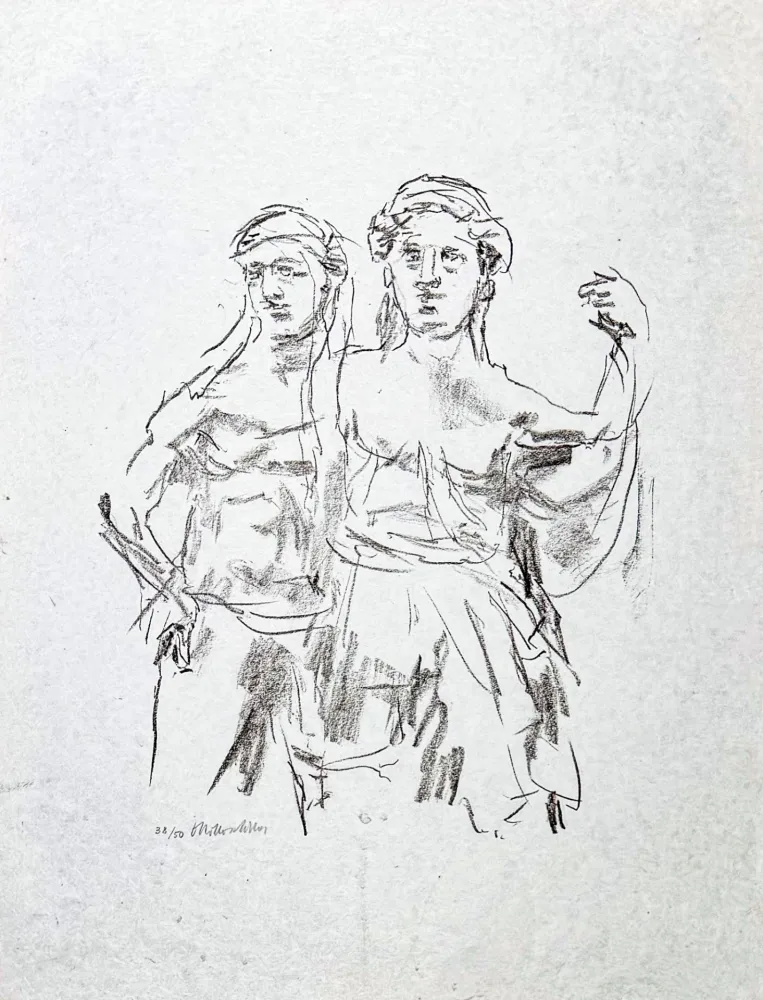Litografia Kokoschka - Oskar Kokoschka (1886–1980) – Lithograph on paper – 1963