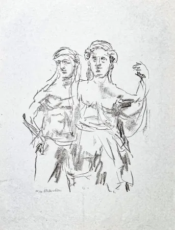 Litografia Kokoschka - Oskar Kokoschka (1886–1980) – Lithograph on paper – 1963