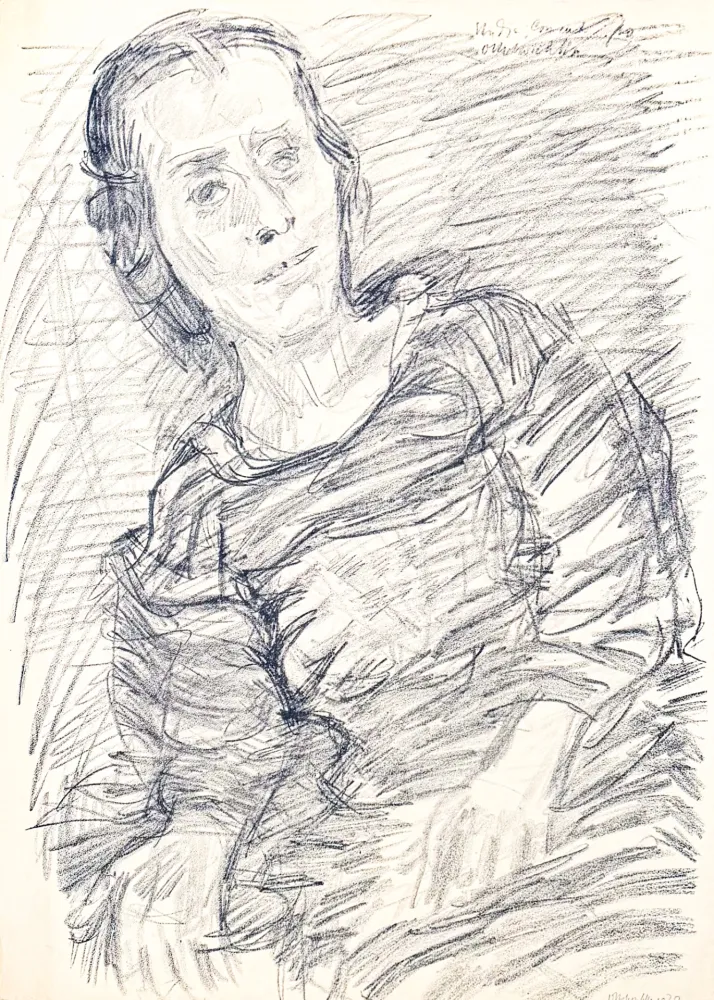Litografia Kokoschka - Oskar Kokoschka (1886–1980) - Madeleine - Lithograph on paper - 1920