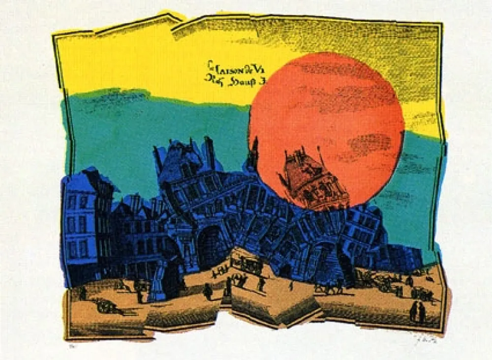 Litografia Kolar - Château qui rêve