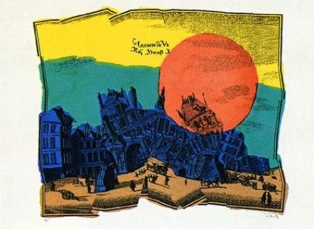 Litografia Kolar - Château qui rêve