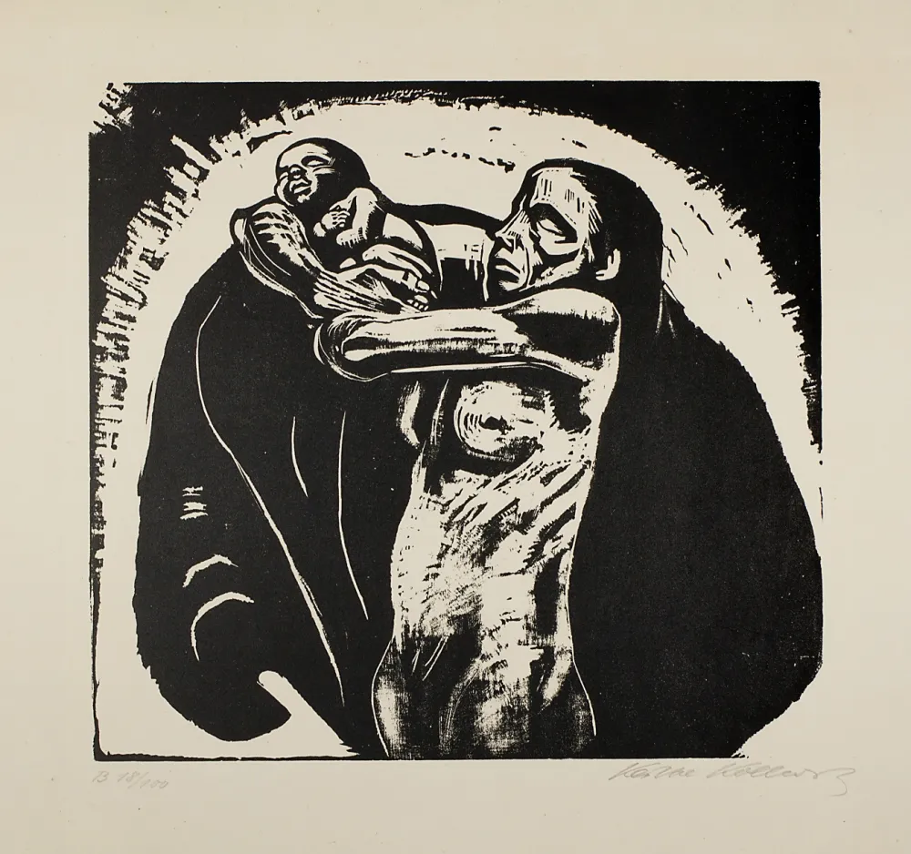 Xilogravura Kollwitz - Das Opfer (The sacrifice)