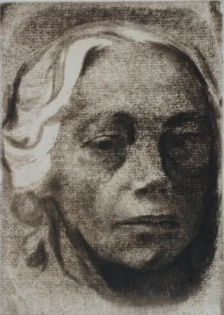 Gravura Kollwitz - Self Portrait