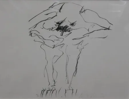 Litografia Kooning - Clam Digger