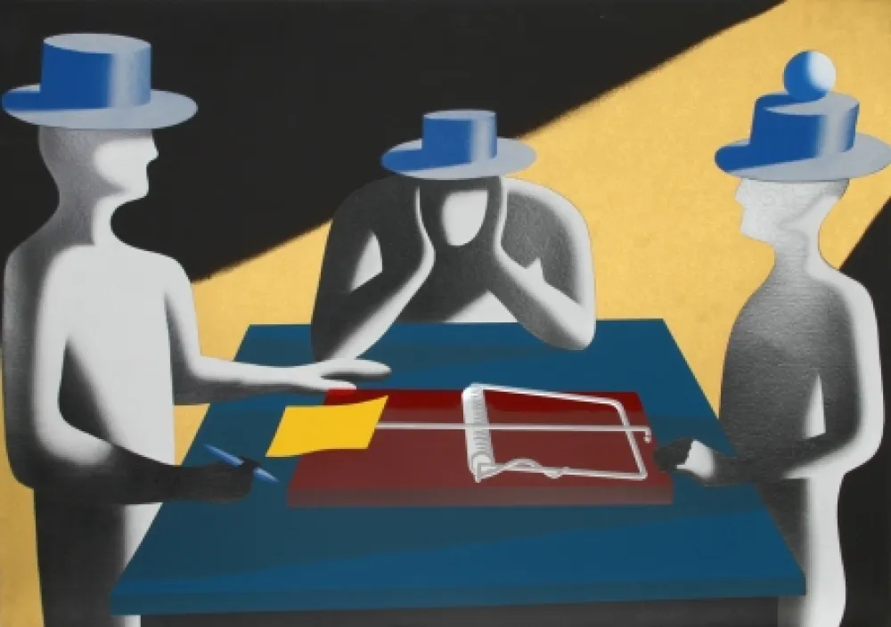 Serigrafia Kostabi - Art of the Deal