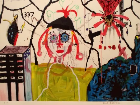 Litografia Kostabi - Kostabi