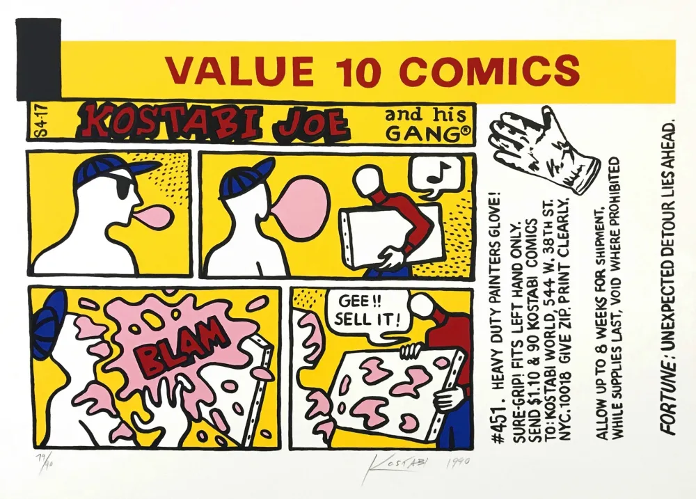 Serigrafia Kostabi - KOSTABI JOE