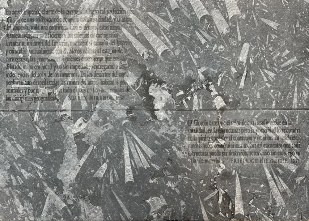 Água-Forte Kosuth - El mapa de Miranda y la disciplina de Nietzsche