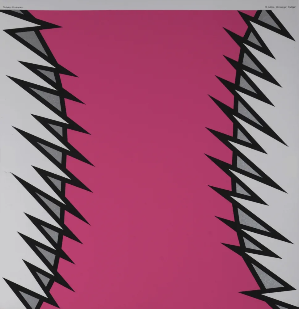Serigrafia Krushenick - Composition, 1972 
