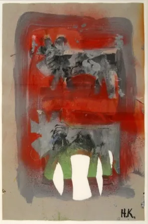 Monotipia Krüsi - Ohne Titel (Zwei Tiere). 