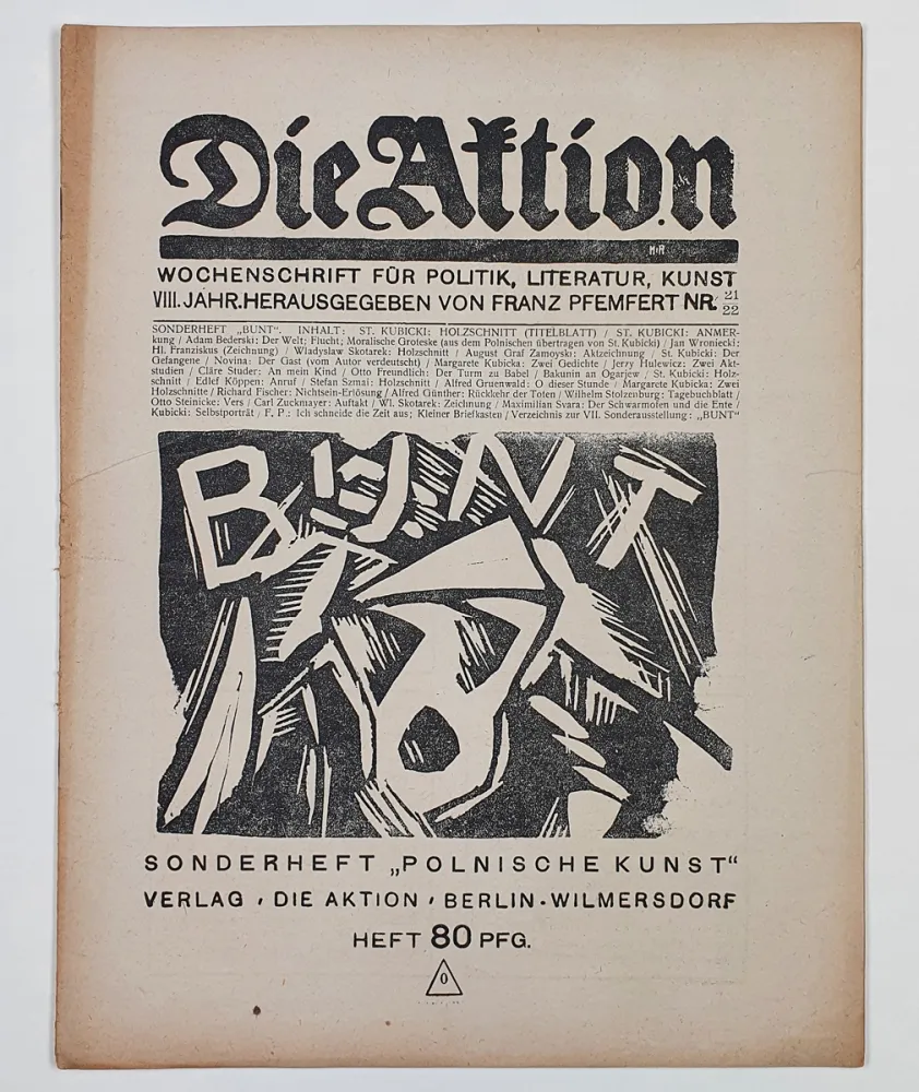 Xilogravura Kubicki - BUNT (Revolt)