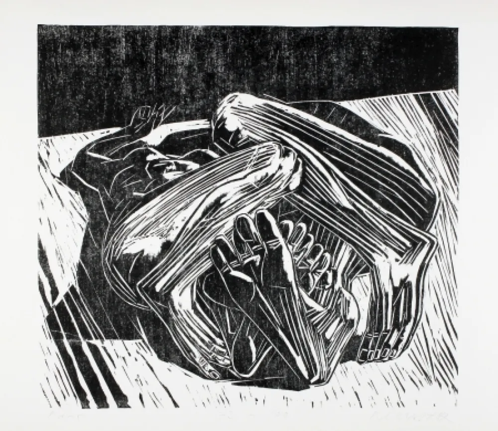 Xilogravura Kunert - Paar (Couple)