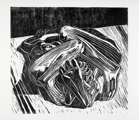 Xilogravura Kunert - Paar (Couple)