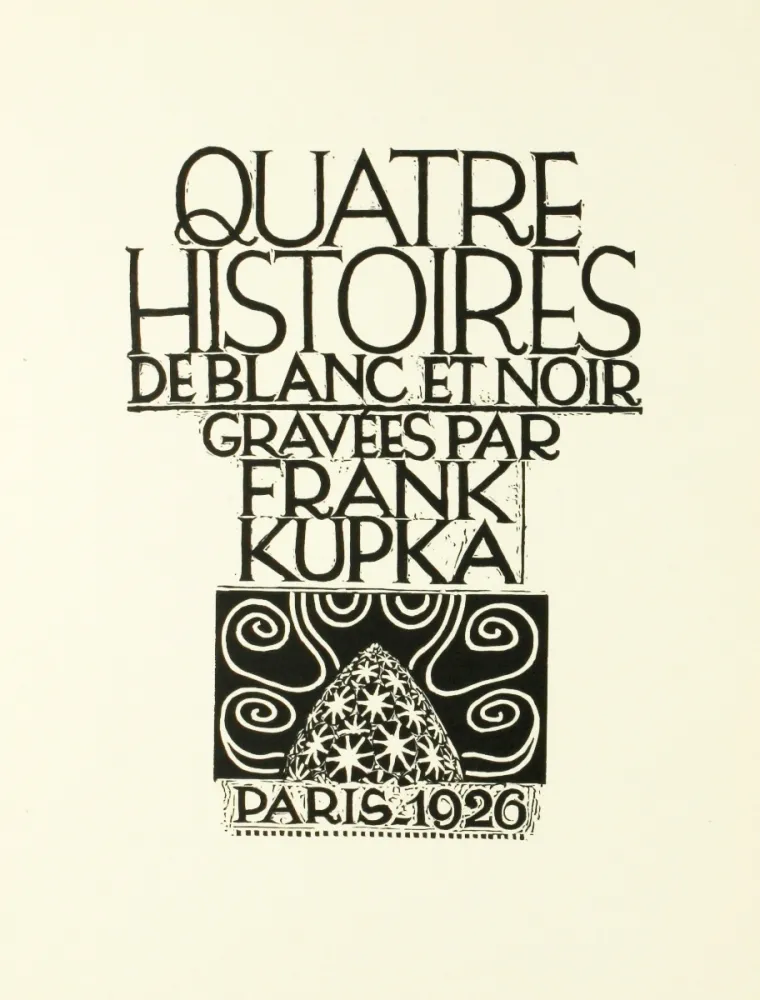 Xilogravura Kupka - Quatre histoires de blanc et noir 