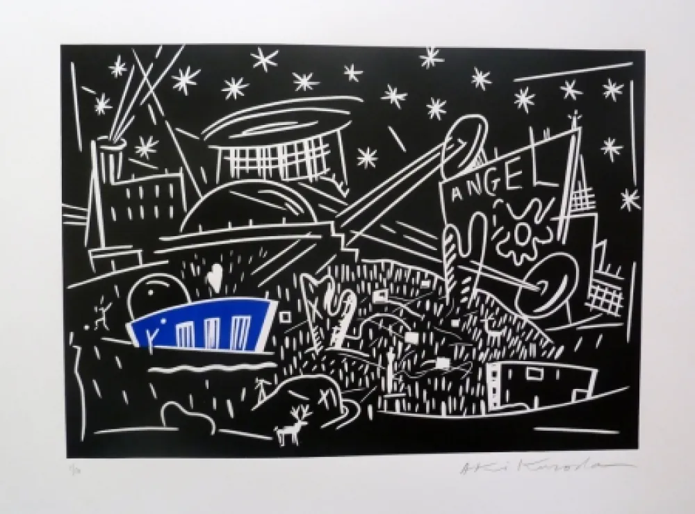 Litografia Kuroda - Angel City IV