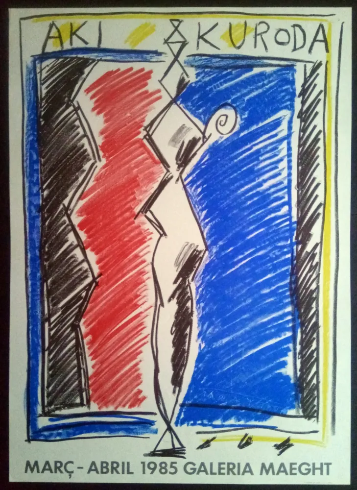 Cartaz Kuroda - Març Abril - Galeria Maeght 1985