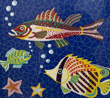 Litografia Kusama - Sea