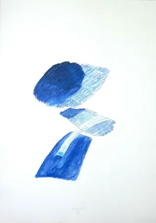 Serigrafia La Pietra - Segni incisi