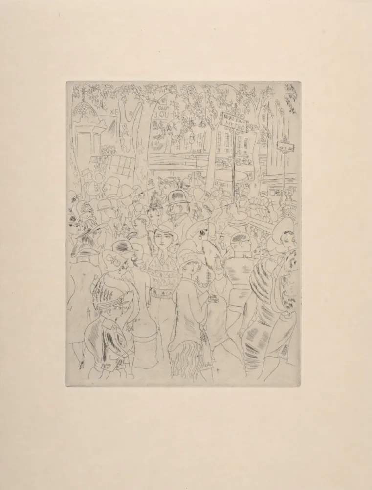 Gravura Laborde - Boulevard des Capucines, 1927