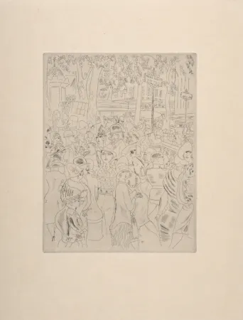 Gravura Laborde - Boulevard des Capucines, 1927