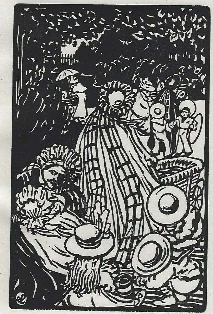 Xilogravura Laboureur - Au Luxembourg