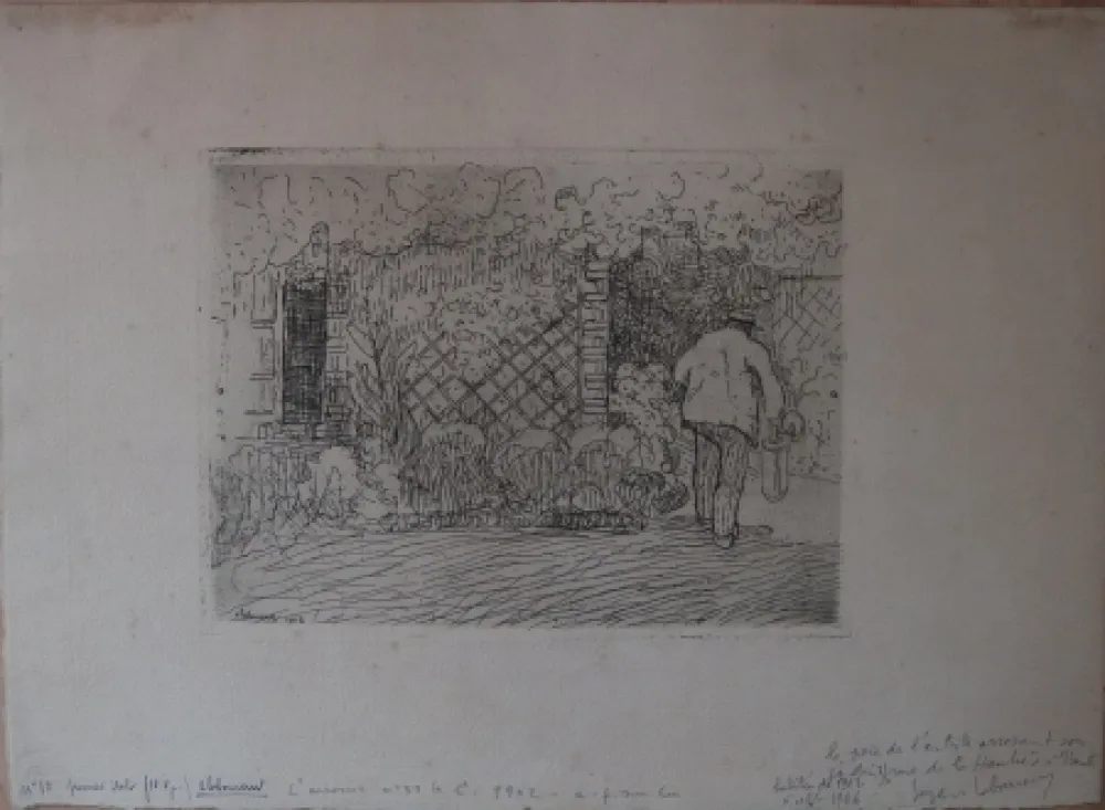 Água-Forte Laboureur - L'Arrosoir