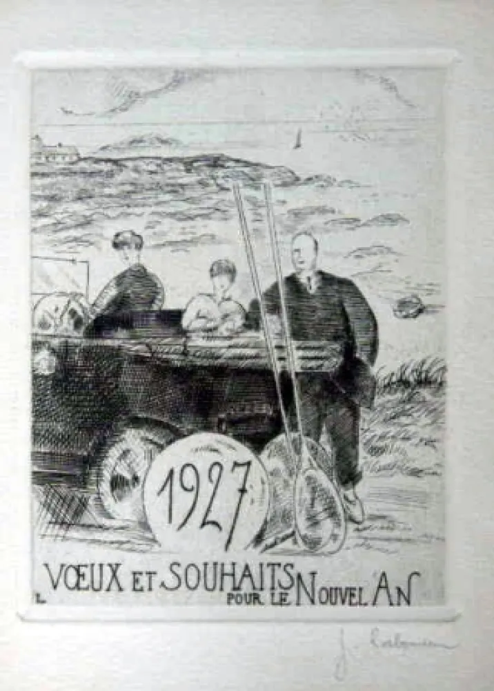 Água-Forte Laboureur - Le chemin cotier