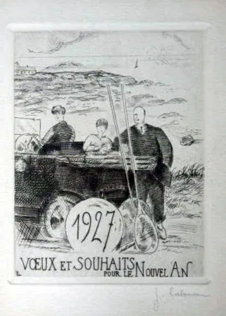 Água-Forte Laboureur - Le chemin cotier