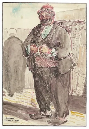 Sem Técnica Laboureur - Le portefaix à Stamboul (Porter, Istanbul)