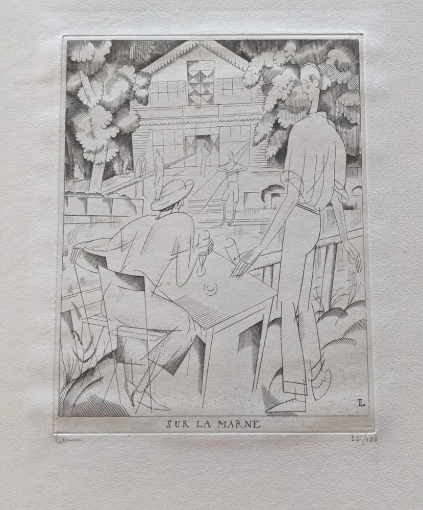 Água-Forte Laboureur - Sur la Marne