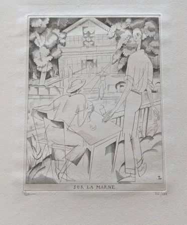 Água-Forte Laboureur - Sur la Marne