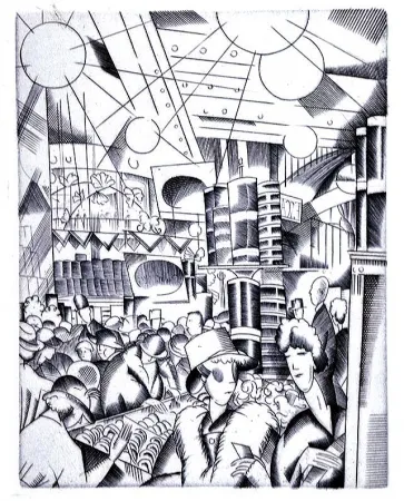 Livro Ilustrado Laboureur - Tableaux contemporains:  Tableau des Courses, de la Boxe, de la Venerie, de l'Amour Venal, des Grands Magasins, de la Mode, de l'Au-Delà, du Palais, de la Bourgeoisie