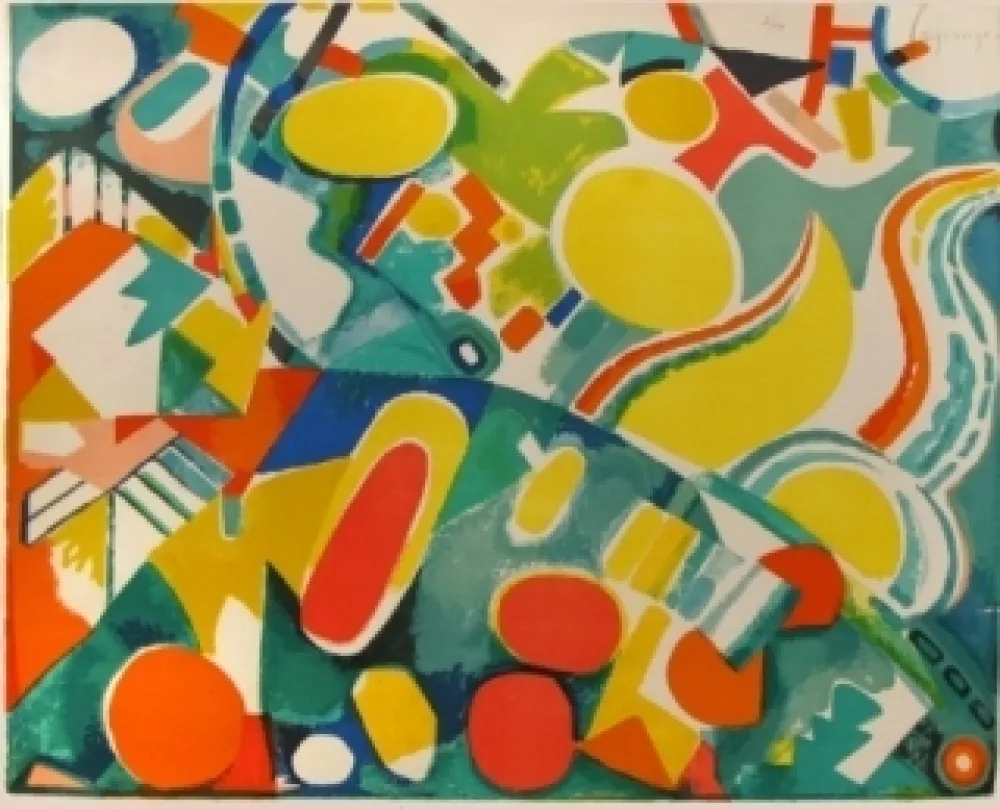 Litografia Lagrange - Compostion abstraite