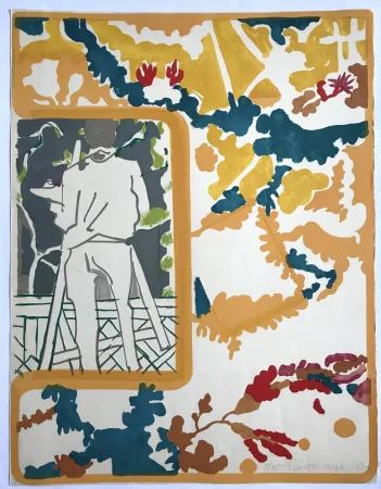 Litografia Lagrange - Le peintre