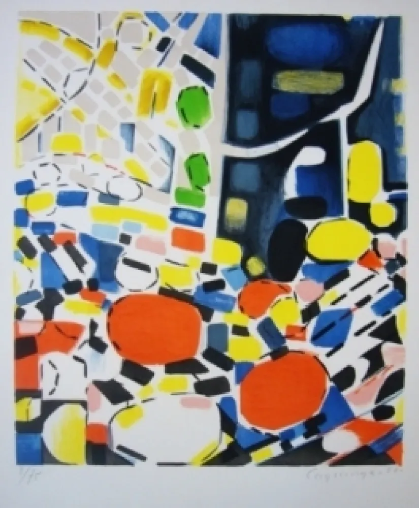 Litografia Lagrange - Paysage 57