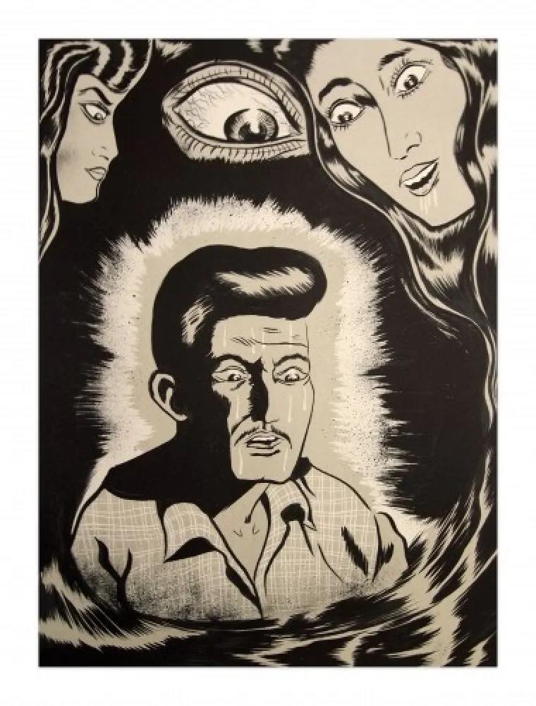 Litografia Lakra (Dr.) - Ojo vigilante