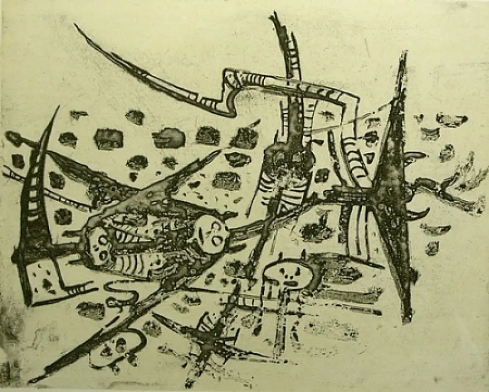 Gravura Lam - Au galop, au galop n'est pas rose