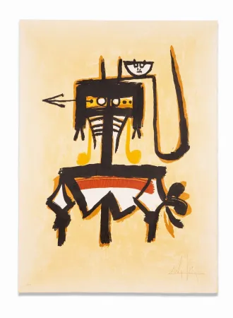 Litografia Lam - Barcelona (in gold)