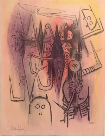 Litografia Lam - Clairiere from Pleni Luna 