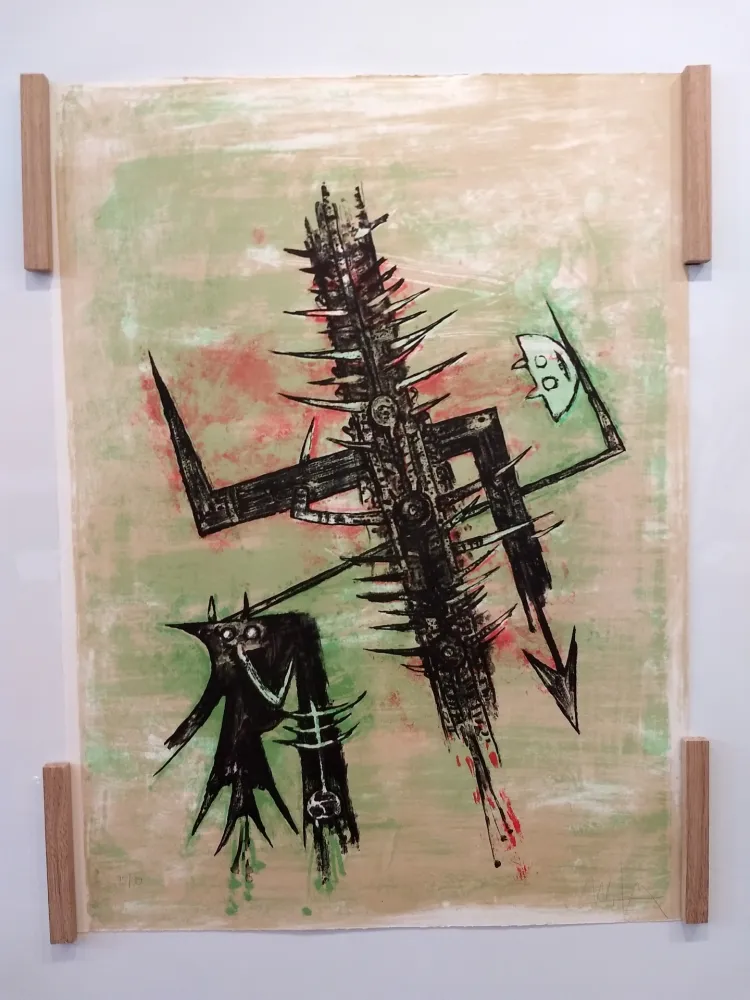 Litografia Lam - Hommage a Picasso